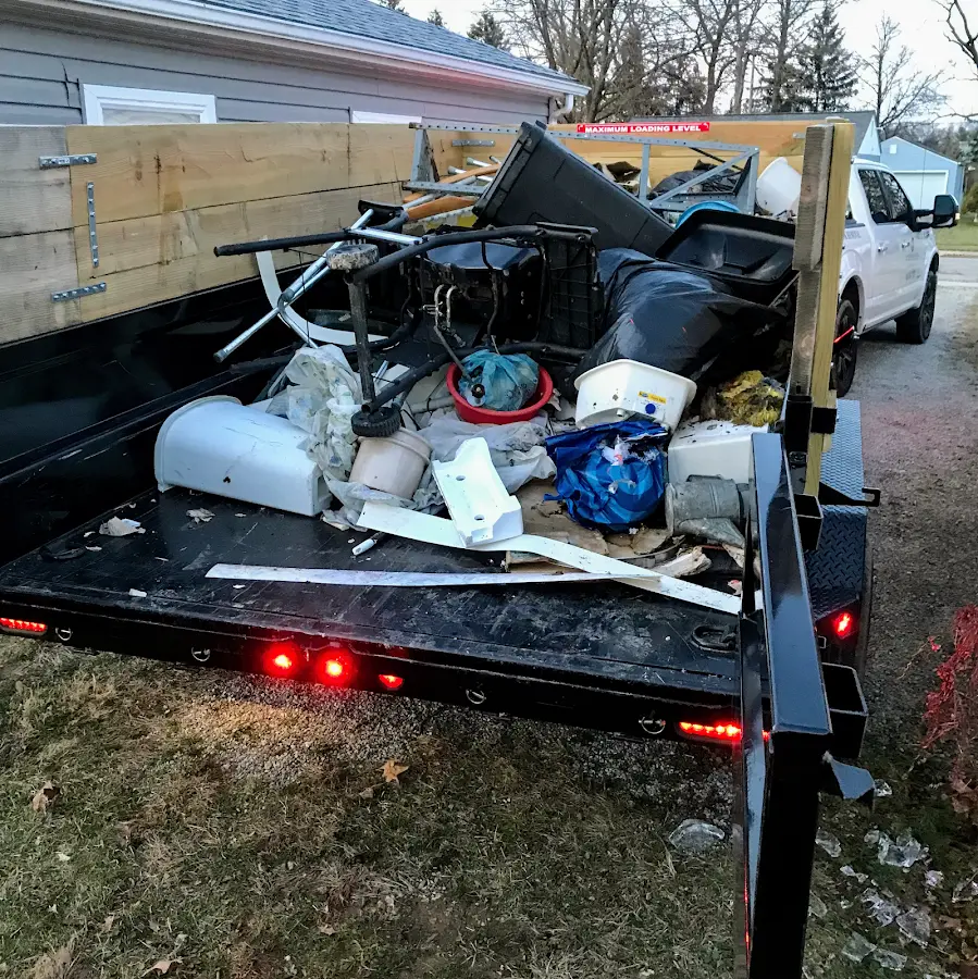 Roll-off dumpster delivered to a residential driveway in Long View