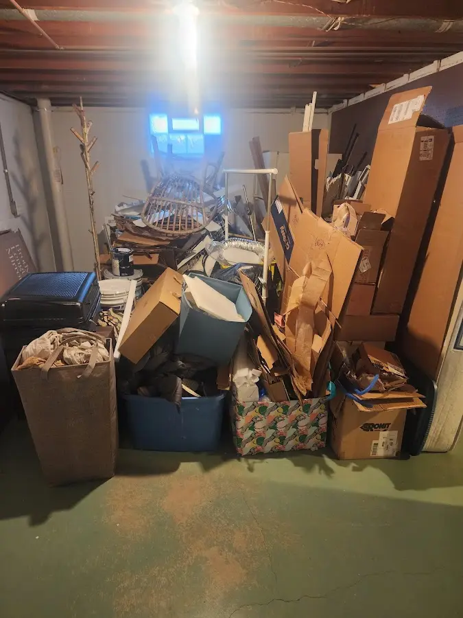 Roll-off dumpster container at job site for Yard Waste Dumpster Rental in Long View